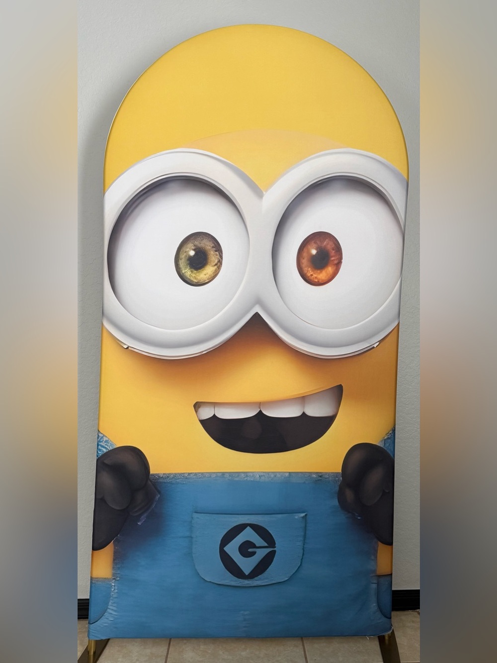 Minions Birthday Arch Backdrop Cover
